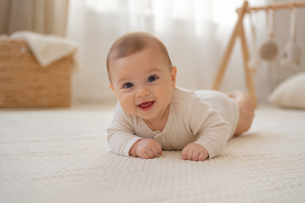 a quel age bebe tien sa tete