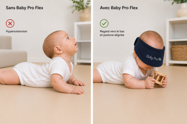 bébé avec et sans Baby Pro flex